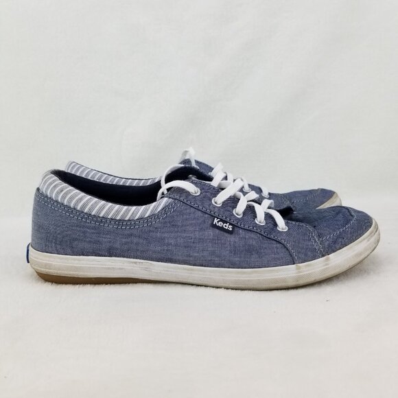 ✅Keds Blue Jean Canvas Classic Lace Up Sneakers Womens 7.5 Casual Shoes WF63018 - Picture 8 of 11